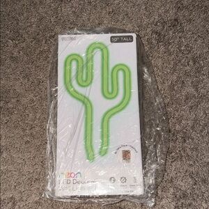 Target Green Cactus LED Light wall art